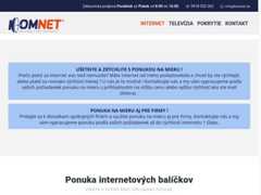 The website screenshot for http://www.komnet.sk