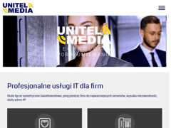 The website screenshot for https://unitelmedia.pl
