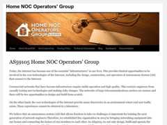 The website screenshot for https://www.homenoc.ad.jp/en/