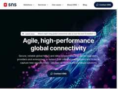 The website screenshot for http://www.sns.ag