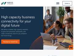 The website screenshot for http://www.neosnetworks.com