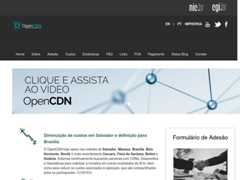 The website screenshot for http://opencdn.nic.br/
