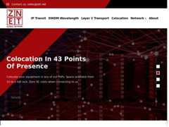 The website screenshot for https://zet.net