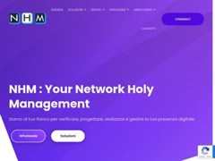 The website screenshot for https://nhm.it/