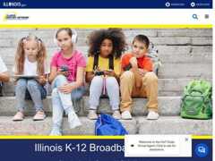 The website screenshot for http://www.illinois.net