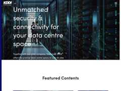 The website screenshot for https://www.eu.kddi.com