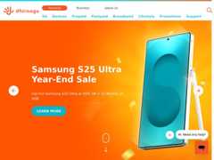 The website screenshot for https://www.dhiraagu.com.mv