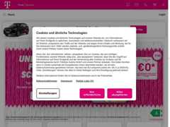 The website screenshot for http://www.magenta.at