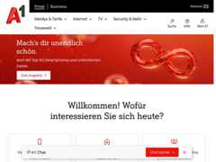 The website screenshot for https://www.a1.net/