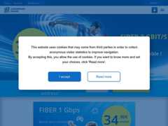 The website screenshot for http://www.internet.lu