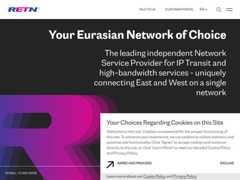 The website screenshot for https://retn.net