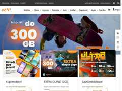 The website screenshot for http://www.bhtelecom.ba