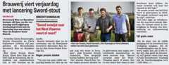 Brouwerij viert verjaardag met lancering Sword-sout