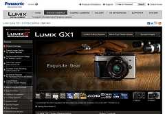 DMC-GX1 ウェブサイト - DMC-GX1 が正式発表に