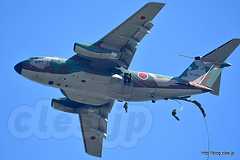 C-1（18-1031）からの両扉連続降下 - 今回の一番の注目は歌舞伎 C-1！（入間基地航空祭 2018）