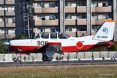 着陸した T-7（36-5906） - 飛実団の機動飛行（岐阜基地航空祭 2018）