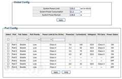 PoE Status - TP-LINK TL-SG1016PE