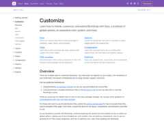Bootstrap 5 customize docs