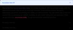 New Bootstrap accordion