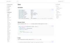 New Sass docs