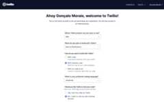 Answers to Twilio welcome screen