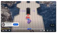 annonce in-stream désactivable pour Strategy Game sur YouTube
