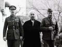 غلوب باشا، الملك عبدالله، جينيرال باركر، 1947، مجموعة صور المكتبة الوطنية