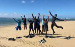 mario gemo guilamba celebrating with others