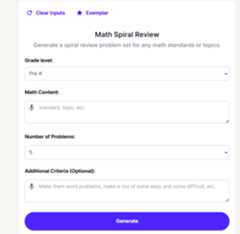 MagicSchool Math Spiral Review