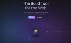 A screenshot of Vite's homepage