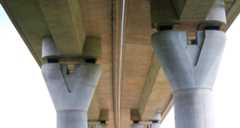 A foundation supporting a highway acts as a metaphor for a foundation AI model