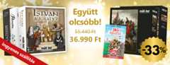 <p>Ingyenes szállítás MPL csomagautomatába vagy csomagpontra!</p><p>A csomag tartalmazza A Patrióta, A Misszió és az István a király? című társasjátékokat, a Mesterművek Kollekció 1-2. részeit, illetve a 365 apropó, amiért jó magyarnak lenni című könyvet ingyenes szállítással.</p><p><em>A kedvezményes csomag más akcióval nem vonható össze.</em></p>