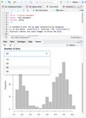 An R Markdown document with a Shiny widget.