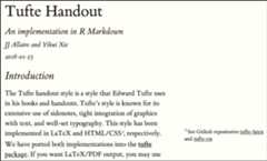 The basic layout of the Tufte style.