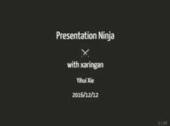 Two sample slides created from the xaringan package.