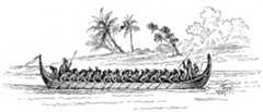 War canoe of the Solomon Islands