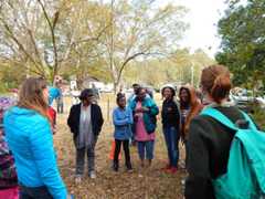 Lakewood-Browns Mill neighbors getting ready for a guided hike