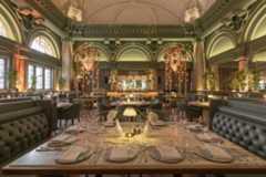 Set dining table, bench seats, tables, arches,