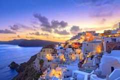 Oia Santorini Greece at Sunset