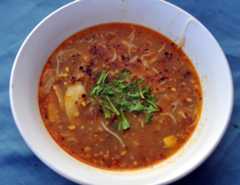 Mohinga - chillies are optional