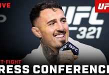 UFC 321: Aspinall vs. Gane Post-Fight Press Conference Live Stream UFC 321