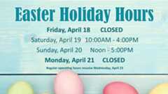 Easter, April 18th-20th