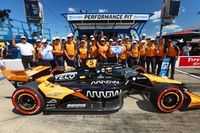 Pato O’Ward powers to a blistering 202.621 mph pole for IndyCar Nashville finale