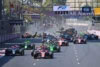 F2 Azerbaijan: Verschoor wins after massive start crash delay 