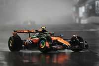 F1 Las Vegas GP: Norris storms to pole in wet qualifying with Piastri fifth