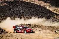 WRC Saudi Arabia: Martins Sesks takes lead, Kalle Rovanpera suffers puncture