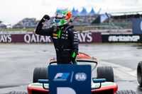 F2 Britain: Antonelli controls soggy red-flagged sprint for maiden win