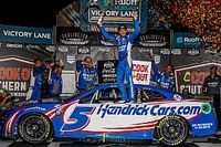 NASCAR Cup Darlington: Larson beats Reddick in playoff opener