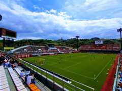 IAIスタジアム日本平 東側サイドスタンドからの景色