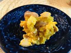 じゃがいも＋マヨネーズ＋味玉＋いか塩辛のポテサラ